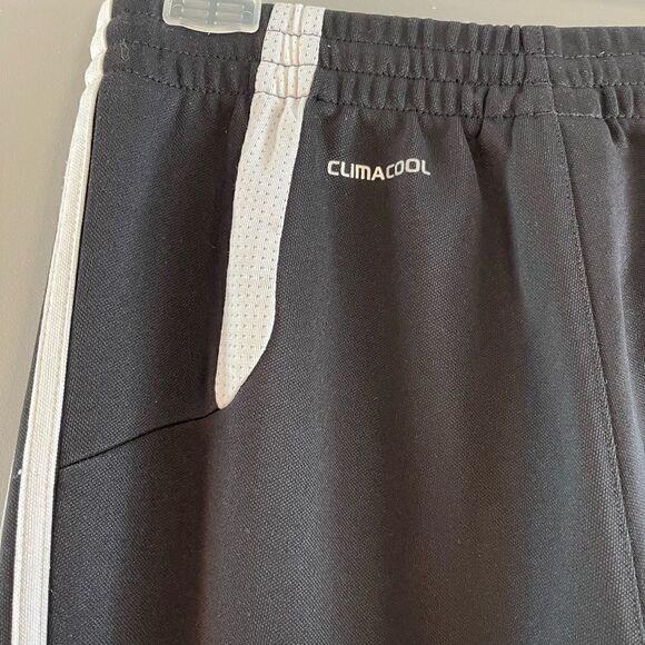Adidas Track Pants Black/White Logo | SZ S - Picture 10 of 12
